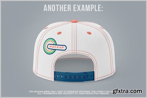 Cap Mockup with Plastic Snap Closure Template 9W5JHN8