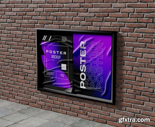 Street Glued Posters Mockup ZGSUSMQ