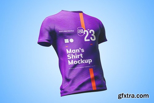 Men's Sports T-shirt Mockup PY9B2YY