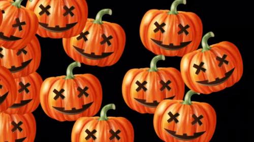 Videohive - Halloween Pumpkin Transition 4K Alpha Channel - 47985873 - 47985873