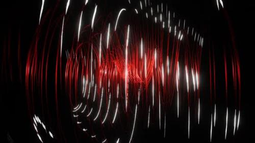 Videohive - Red With White Sci-Fi Spiraling Splines Background Vj Loop In HD - 47986605 - 47986605