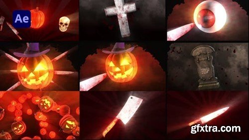 Videohive Halloween Scary Transitions 48146616