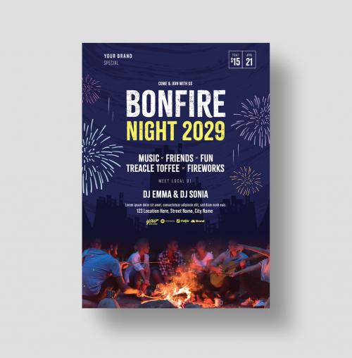 Bonfire Night Flyer Layout 639470400