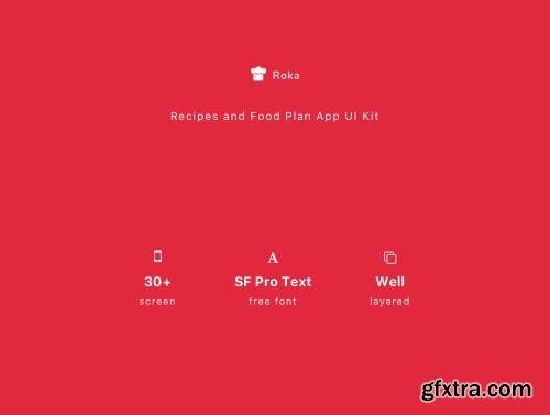 Roka - Recipes and Food Plan App UI Kit Ui8.net