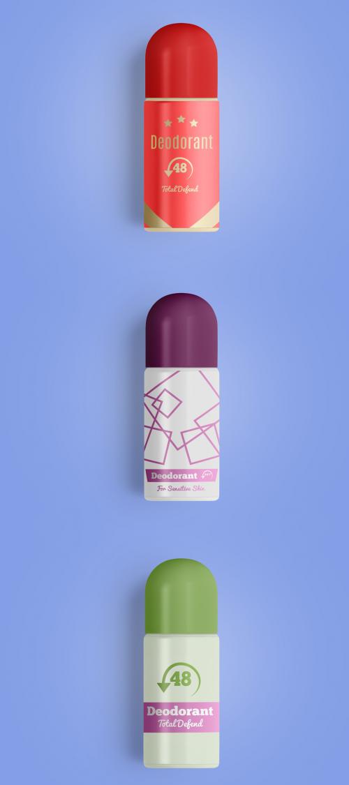 Roll on Bottle Mockup - Top View 639421936