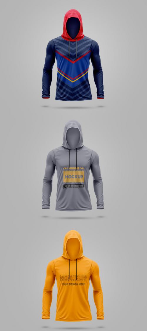 Hooded T-shirt Mockup - Front View 639421827