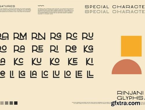 Rinjani Sans - Wide Stretch Typeface Ui8.net