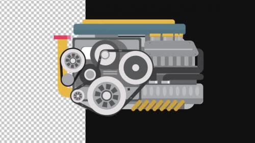 Videohive - Vehicle Engine Animation Alpha 1080p - 48022893 - 48022893