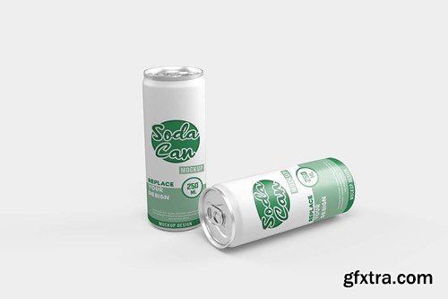 10 Soda Can Mini Mockup 9S92WMM