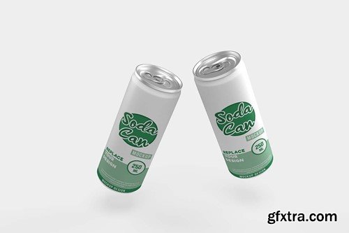 10 Soda Can Mini Mockup 9S92WMM