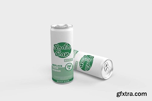 10 Soda Can Mini Mockup 9S92WMM