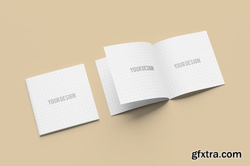 Square Catalog Brochure Mockup D3SL26Z