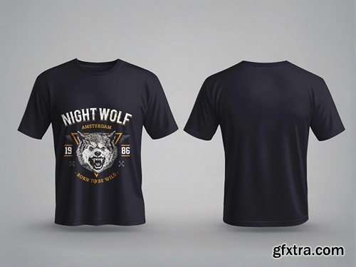 T-shirt Mockup Front and Back RN42JRV