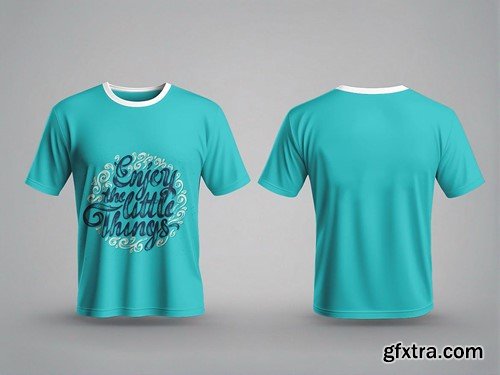 T-shirt Mockup Front and Back RN42JRV