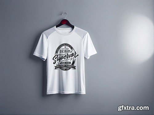 Hanging Sports T-shirt Mockup VNZTC7A