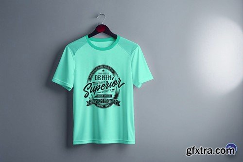 Hanging Sports T-shirt Mockup VNZTC7A