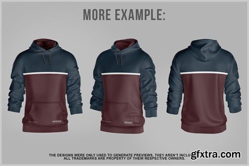 Hoodie with Pockets Mockup H5NJFZV