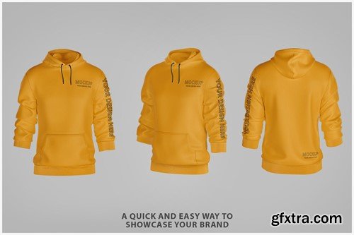 Hoodie with Pockets Mockup H5NJFZV