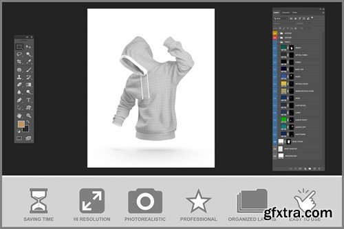 Hoodie Mockup in Action VDLNUX6