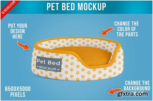 Pet Bed Mockup QLFJCZU