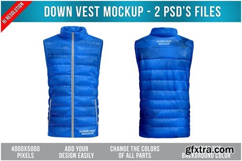 Down Vest Mockup RUAB5QA