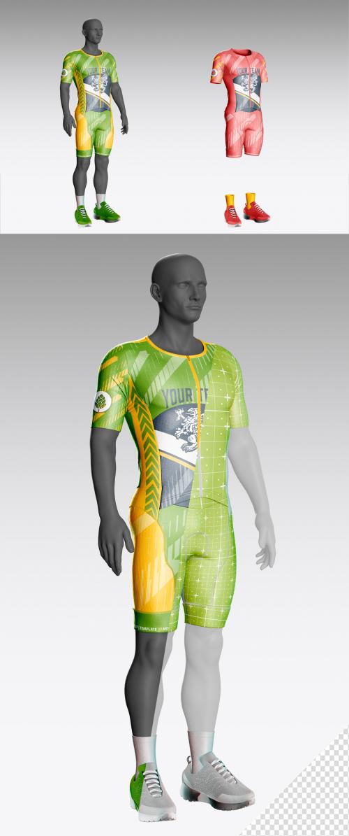 Men's Running Suit With Avatar Mockup 639338160