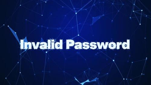 Videohive - Invalid Password Plexus Text - 48025303 - 48025303