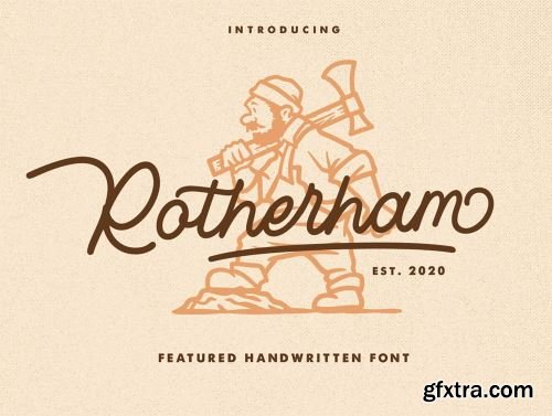 Rotherham - Script Font Ui8.net