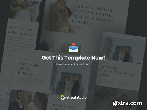 Rubi Wedding Photography Website UI Kit Ui8.net