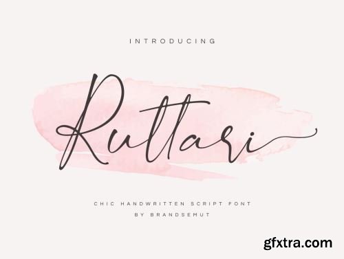 Ruttari // Chic Handwritten Font Ui8.net