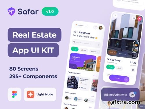 Safar - Real Estate App UI Kit Ui8.net