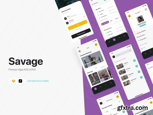 Savage iOS UI Kit Ui8.net