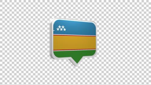 Videohive - Karakalpakstan Flag Pin Icon - 48025308 - 48025308