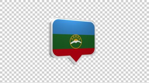 Videohive - Karachay Cherkessia Flag Pin Icon - 48025310 - 48025310