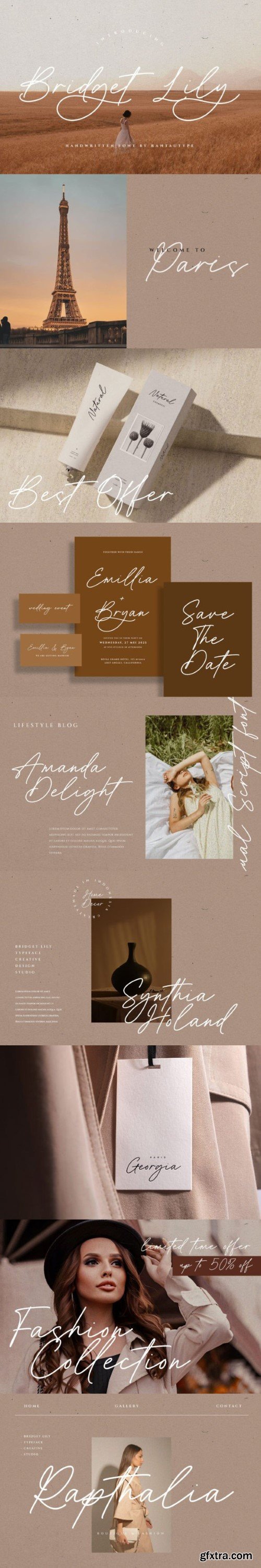 Bridget Lily Font