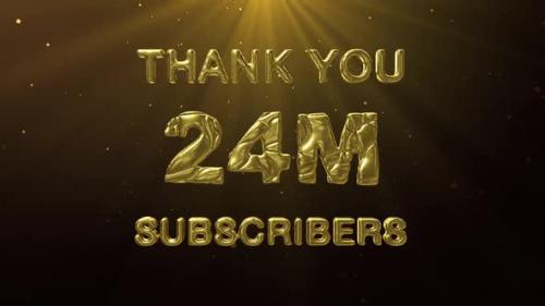 Videohive - 24M Subscribers Celebration Greeting - 48025323 - 48025323