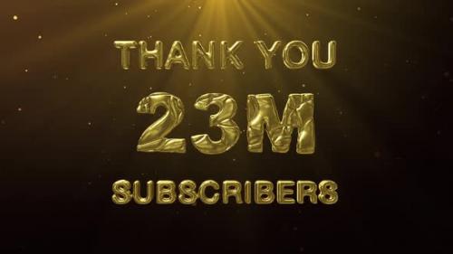 Videohive - 23M Subscribers Celebration Greeting - 48025324 - 48025324