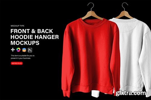 Hoodie Hanger Mockup V58KFJ2