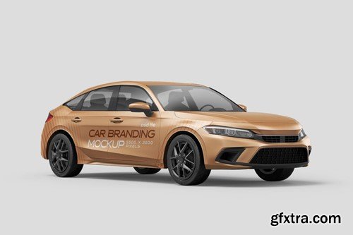 Modern Sedan Car Mockup Set FN2UCDF