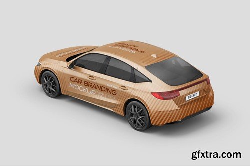 Modern Sedan Car Mockup Set FN2UCDF