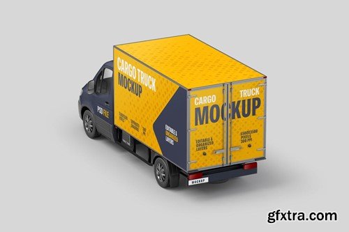 Delivery Truck Mockup Set 8GM86LQ