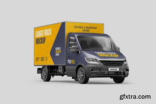 Delivery Truck Mockup Set 8GM86LQ