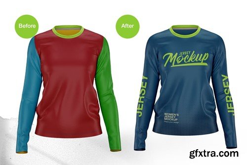 Women's jersey mockup front view SV4A769