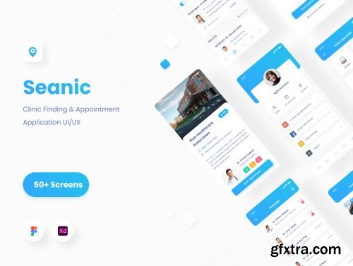 Seanic - Find Clinic App UI Kit Ui8.net