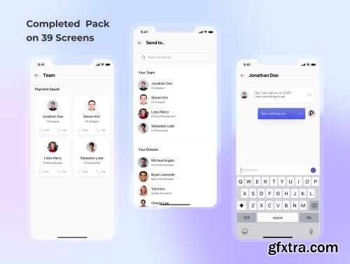 Shain - HR Employee App UI KIt Ui8.net