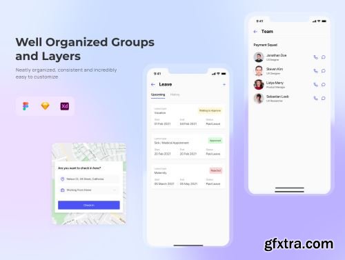 Shain - HR Employee App UI KIt Ui8.net