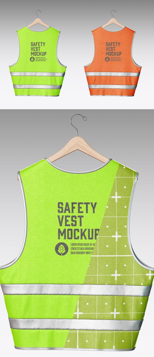 Safety Vest with Hanger Mockup 639337628