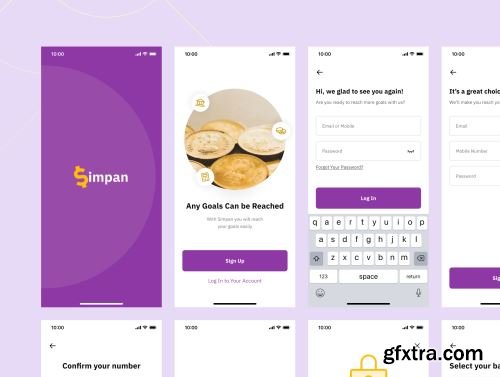 Simpan - Saving App UI Kit Ui8.net