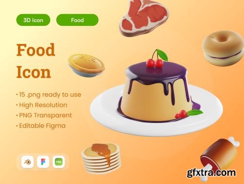 Snack 3D Illustration Ui8.net