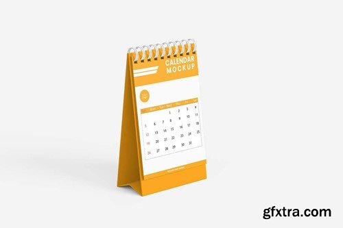 Mini Desk Calendar Mockup DLX6AJP